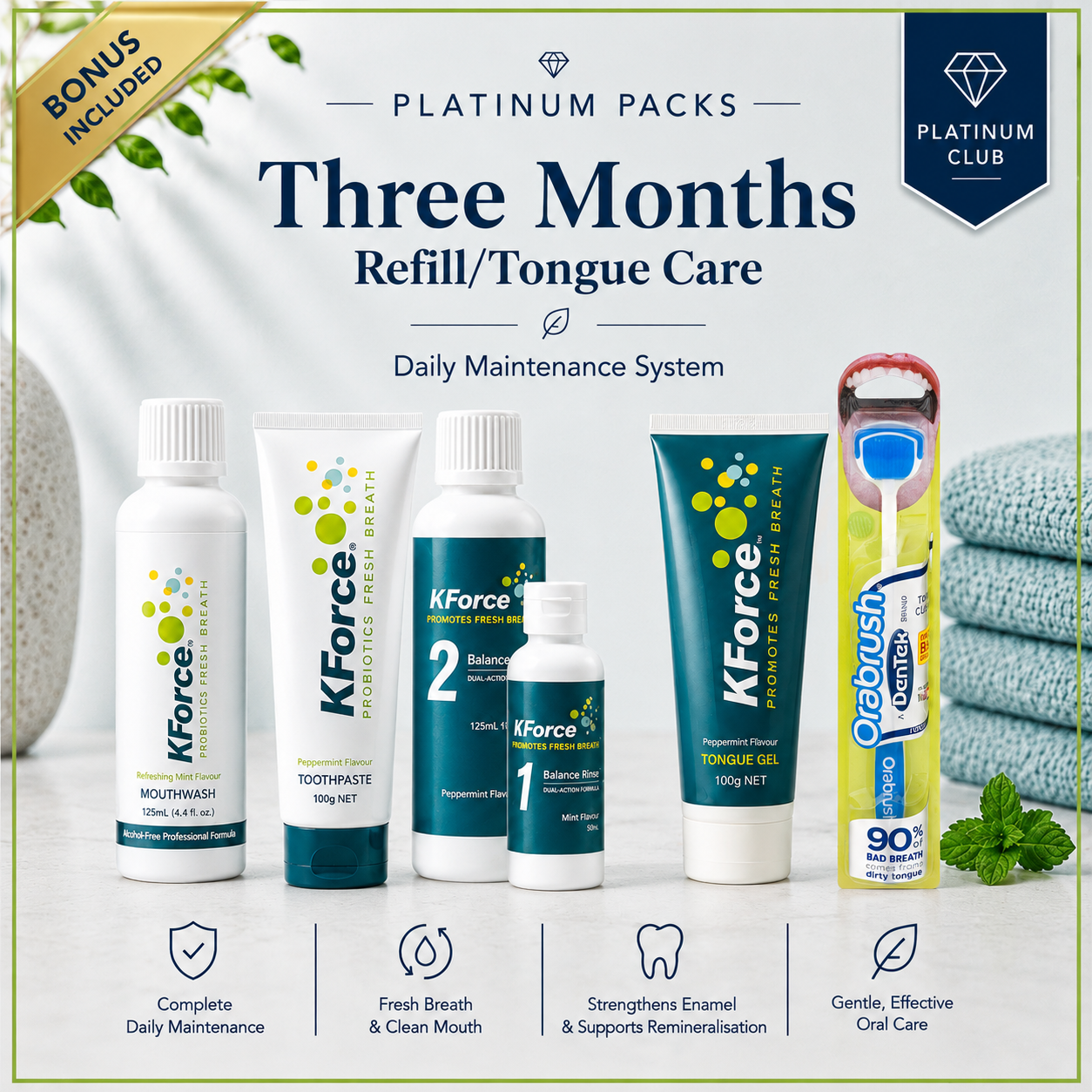 SAVE 30% PLATINUM KForce/Tongue Care Pack