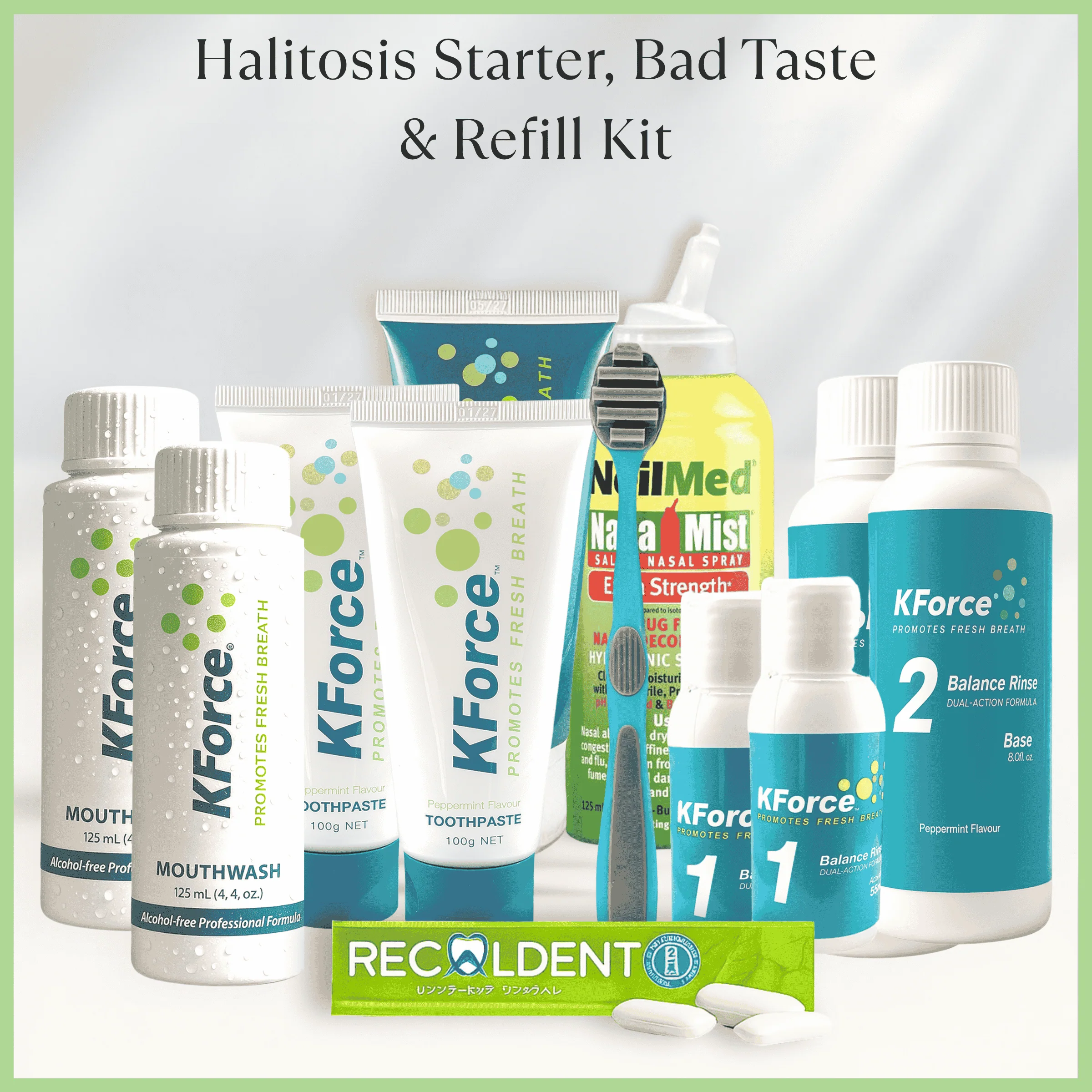 Bundle - KForce Halitosis Starter & Bad Taste & Refill Kit