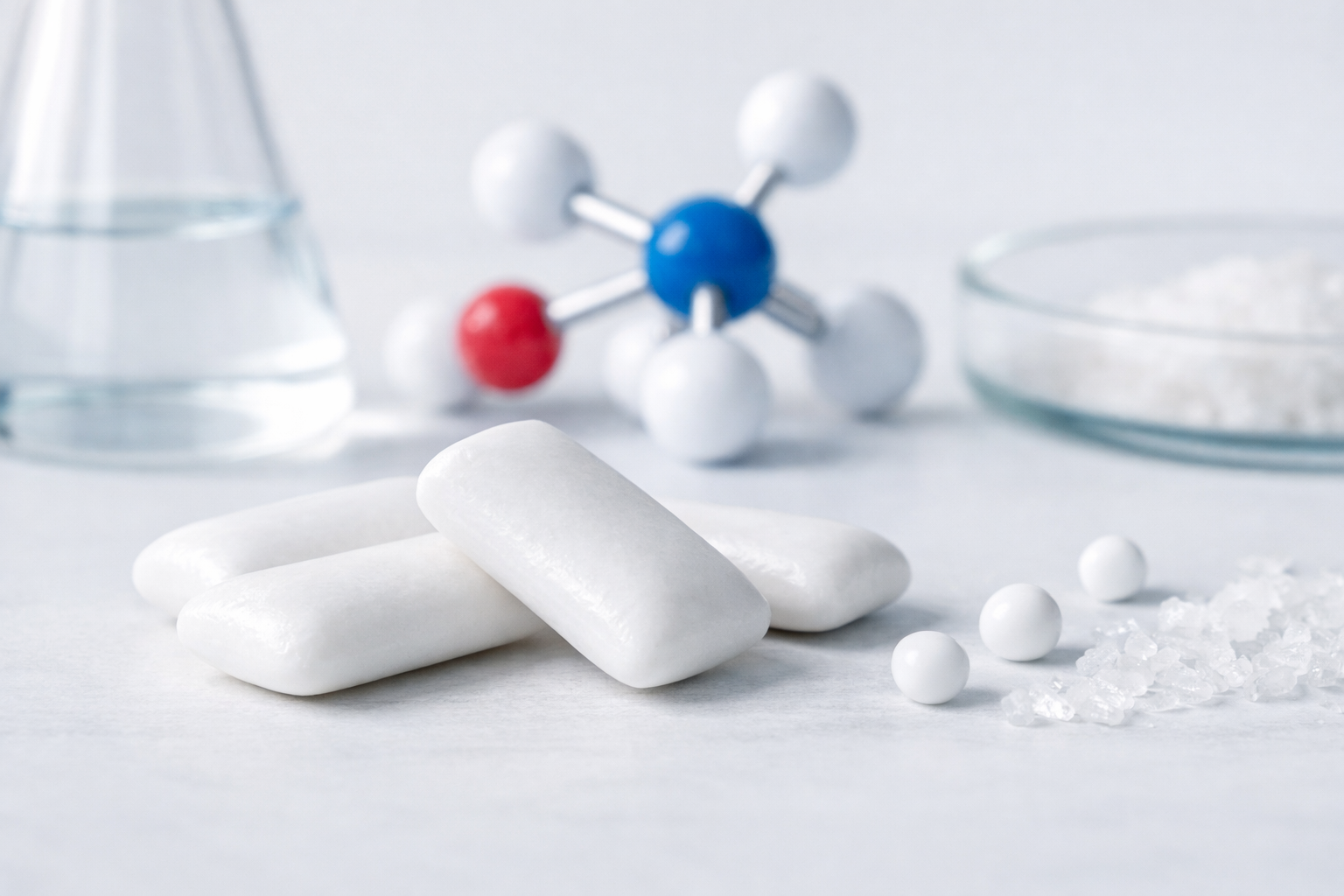 Recaldent sugar-free chewing gum with CPP-ACP ingredient technology