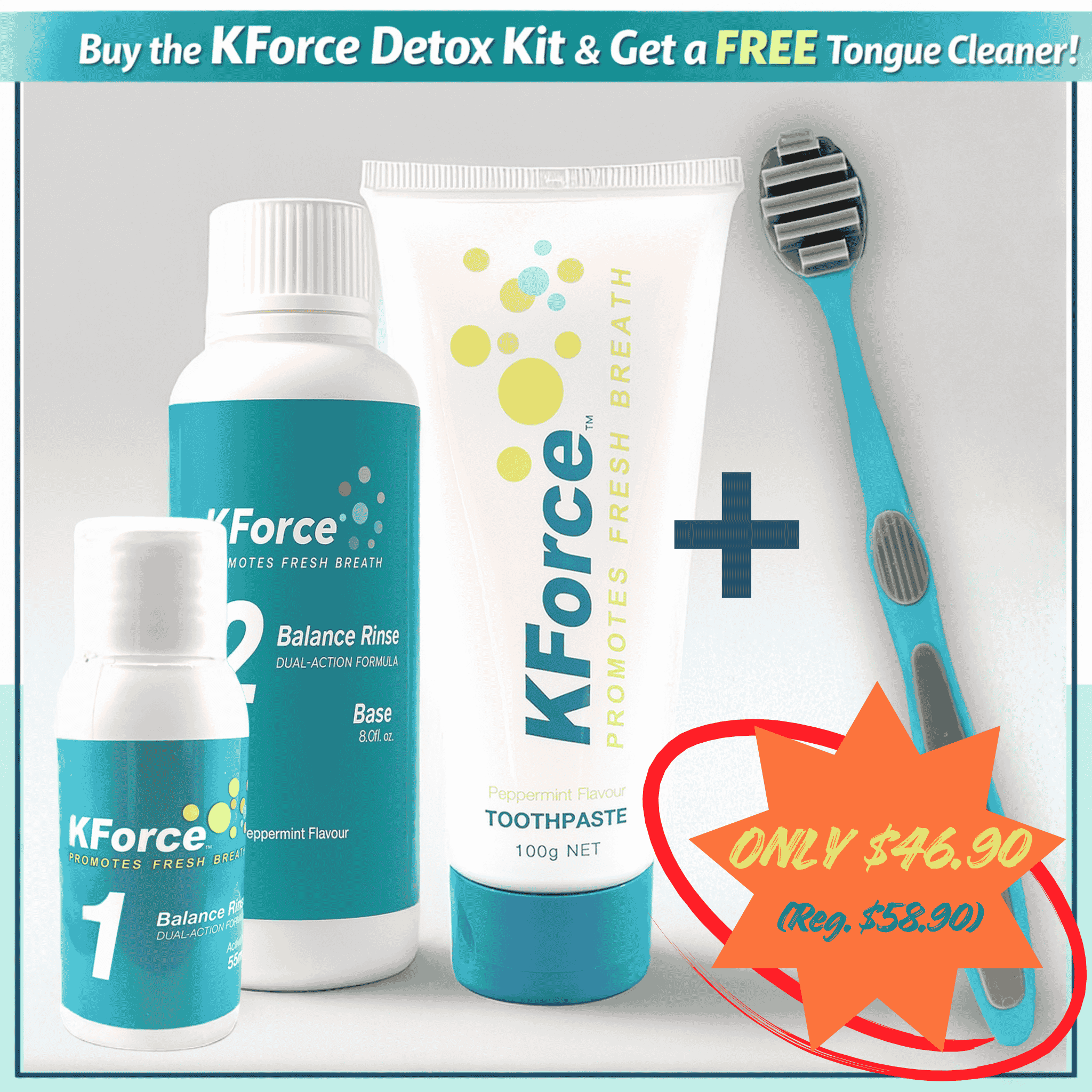 KForce Detox Kit Special (FREE Tongue Cleaner)