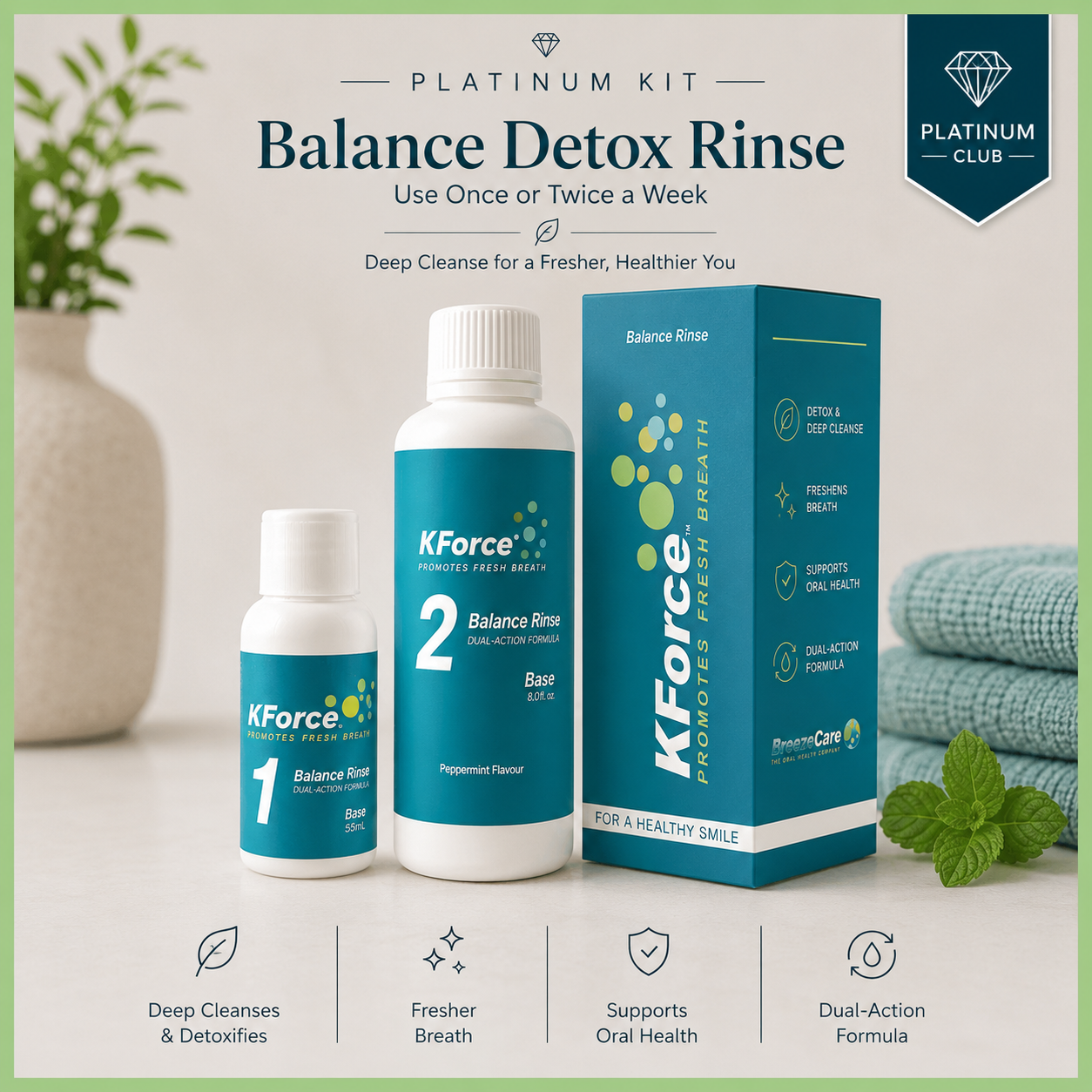 SAVE 45% PLATINUM: KForce Rinses - (5Sets)
