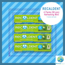 Recaldent Gum - 4 Sticks Refreshing Mint